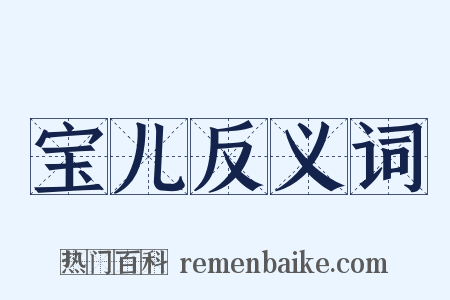 宝儿反义词是什么意思的图片